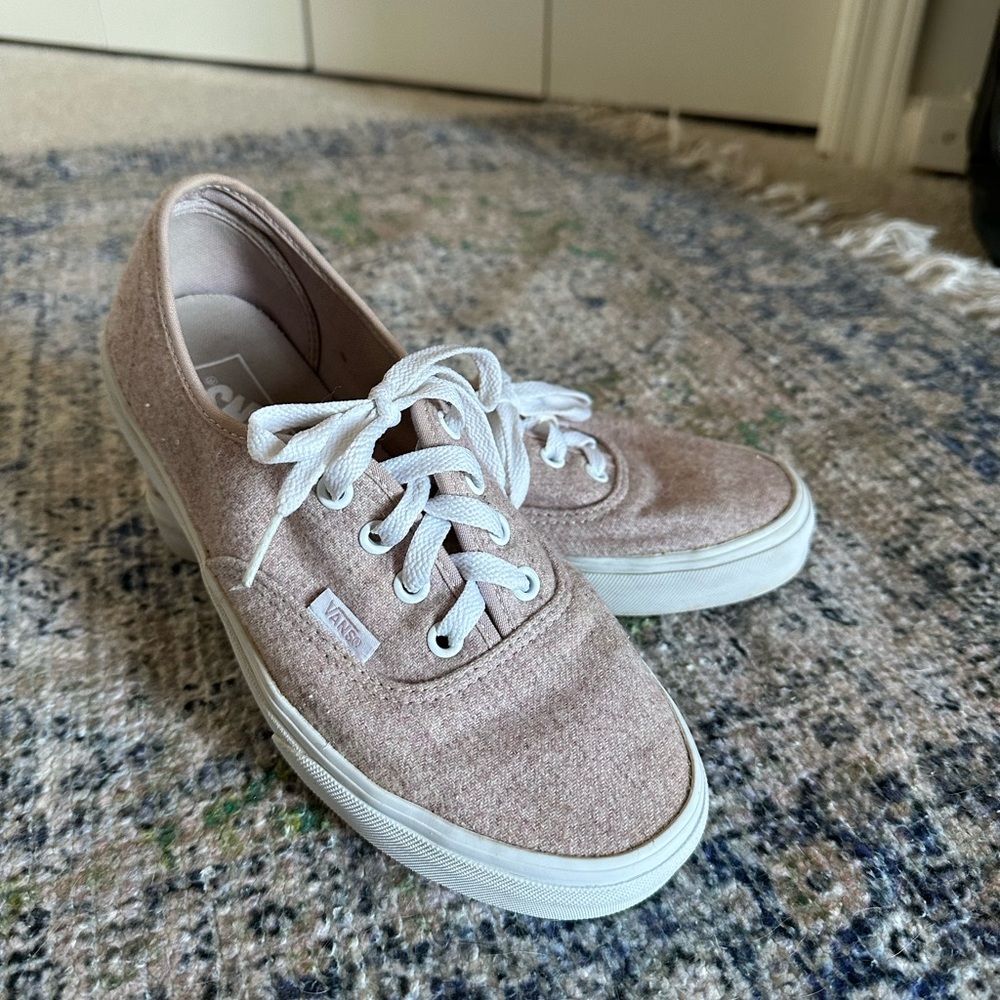 Vans Pink Canvas Sneakers